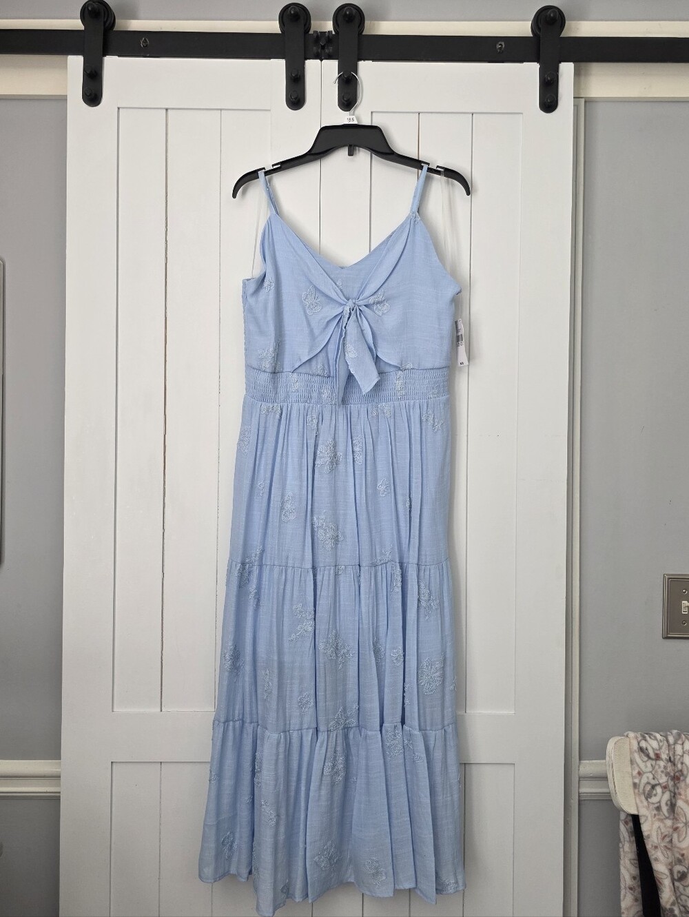By&by Light Blue Tiered Maxi Dress. NEW!